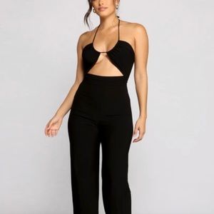 Black Halter Jumpsuit